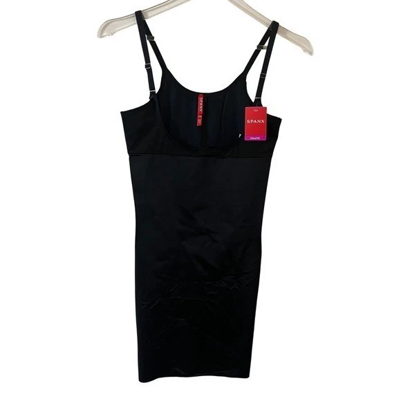 Новый с Ярлыками SPANX открытый бюст полный скольжения черный средний Shapewear похудения 10178R - Изображение 4 из 4