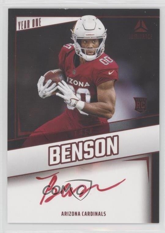 2024 Luminance Year One Signatures RPS Red Trey Benson Rookie Auto RC 0h3t