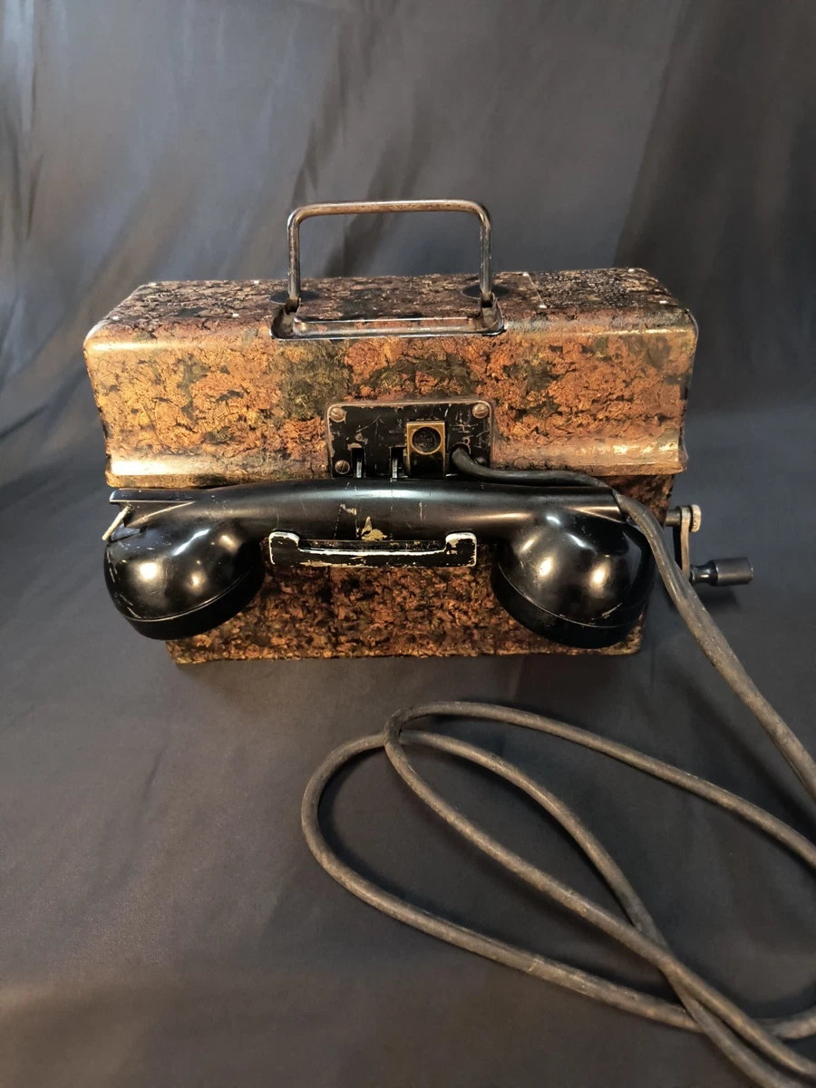 アメリカ軍 米軍野戦電話 USAヴィンテージ 実物 アメリカン雑貨 TA-954 Field Telephone Indiana Original WWII US Field Gear & Equipment