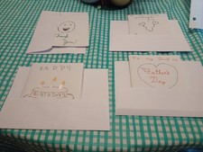 Homemade Handmade Greeting Cards Lot - Assorted Occasions: Thank You, Birthday
