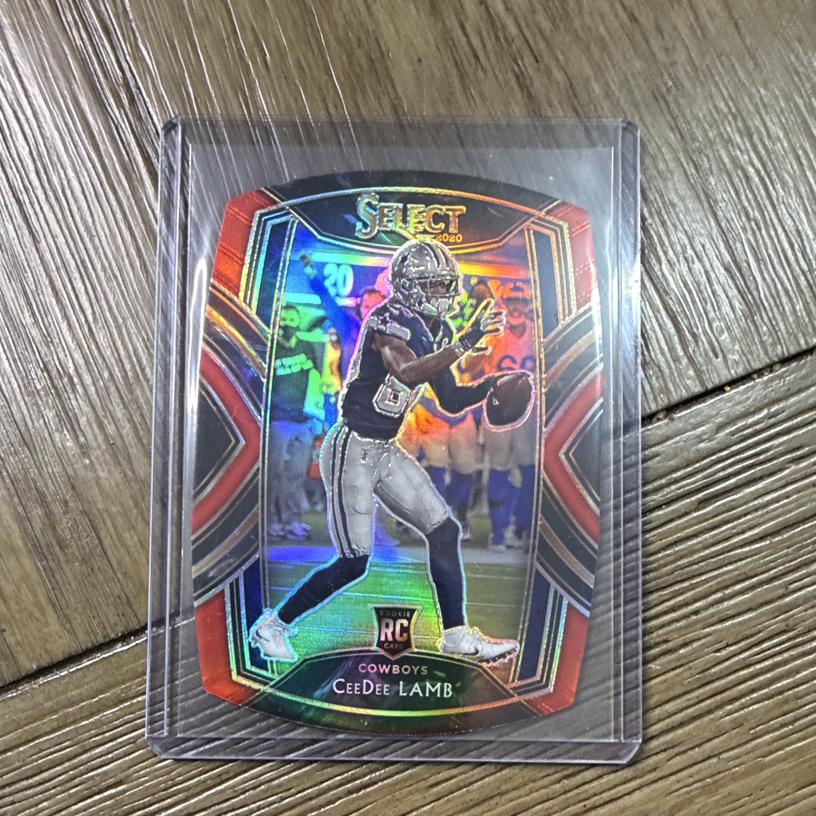 Panini 2020 Select Club Level CeeDee Lamb RC #257 Red Prizm Die-Cut Cowboys