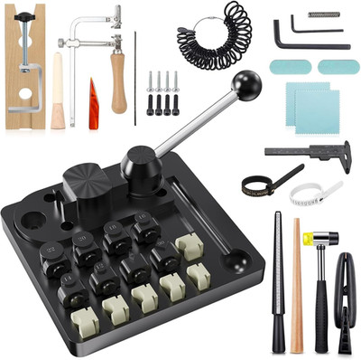 Ring Bending Tool Kit for DIY Jewelry - Heavy Duty Press for Beginners & Pros