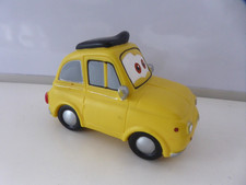 Disney Pixar Cars Luigi Yellow Fiat 500 Plastic Bath Toy Car