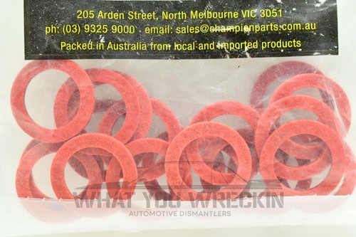NEW: CHAMPION RED FIBRE WASHERS - 1/16" THICK - 9/16" x 13/16" - C390-9 20 PACK - Picture 2 of 2