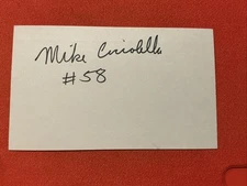 Mike Ciccolella 🔥🔥NFL: N. Y. Giants 🔥🔥RARE AUTOGRAPH 🔥🔥