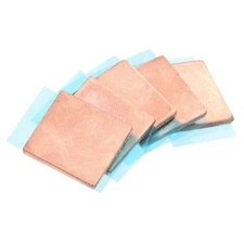 Heatsink Copper Sheet Shim 1.5mm with Thermal Conductive Tape for Computer 5 Set