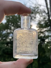 Upham Brothers Perfumers Philadelphia PA Iridescent Blown Bottle