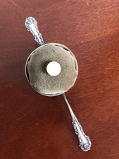 Frank Whiting Sterling Silver Tea Strainer George III Handcrafted as Pin Cushion