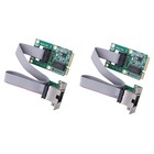 2X   PCI-E  Card 1000Mbps Gigabit Ethernet NIC Adapter RTL8111F PCI Express8597