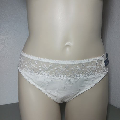 Prima Donna Naboo Panty Brief 2XL White Floral Lace Bows Sexy Luxury