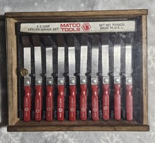Matco Tools Usa Fg10cg 10pc Red Handle E-z Grip Feeler Gauge Set In Display Box