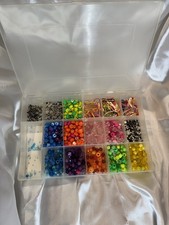 Lot of Miscellaneous Mixed Up Beads for Jewelry Making Crafts Supplies W Boxes
