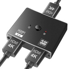 Two-way HDMI switch OZ 4K 60Hz 2x1 output