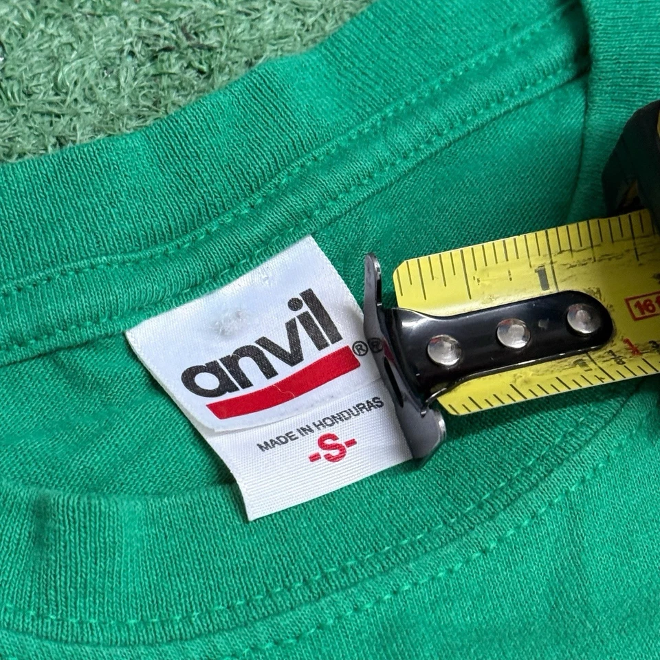 Camiseta Vintage Y2K Barra Ancla Verde Gráfico Pequeña Foto 2 de 4