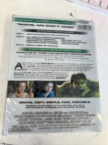 The Incredible Hulk - 3 Disc Target Exclusive - Marvel - Picture 2 of 3