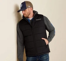 Ariat Men's Crius Insulated Concealed Carry Vest Size M Water Resistant Full Zip