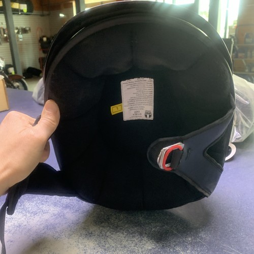 Harley Davidson Black Stock Dot Motorcycle Half Helmet Size Small A5047 shell A1 - Picture 2 of 5