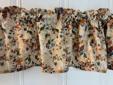 New Watercolor Flowers Window Valance Curtain Panel Farmhouse Country curtains
