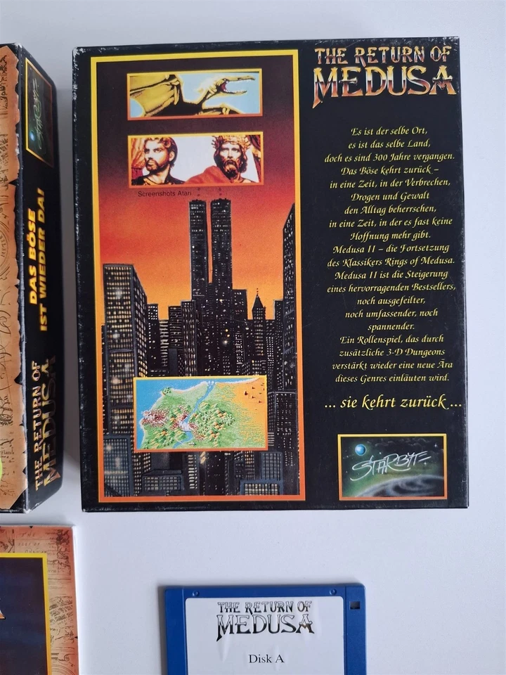 ORIGINAL Commodore Amiga Spiel OVP boxed - The Return of Medusa - aus Sammlung - Bild 3 von 4