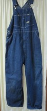 Vintage Oshkosh BGosh Mens Overalls 40x29 Blue Bibs Sanforized Union Vestbak