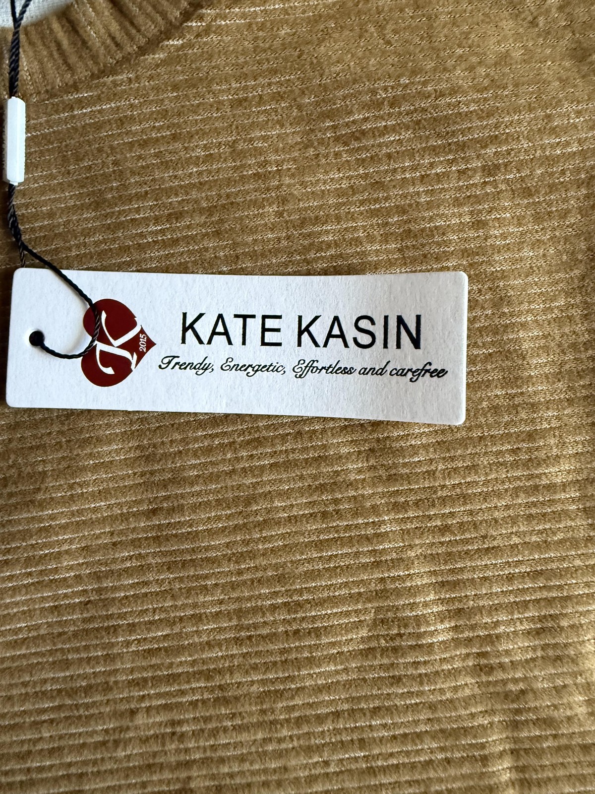 KATE KASIN Sweater Midi Skirt Set Womens Small Brown Ribbed Knit Two Piece NWT