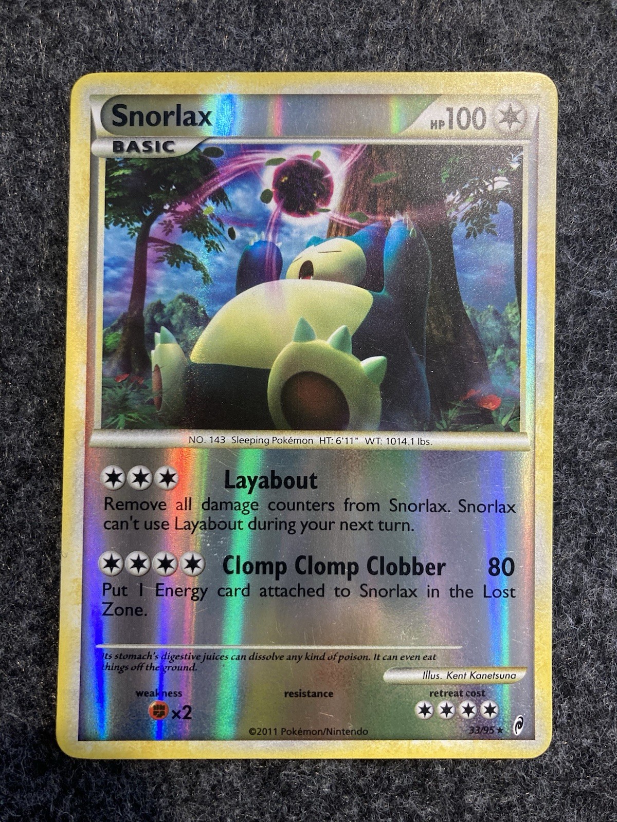 Pokémon TCG - Snorlax (33/95) Call of Legends - Reverse Holo - NM/LP