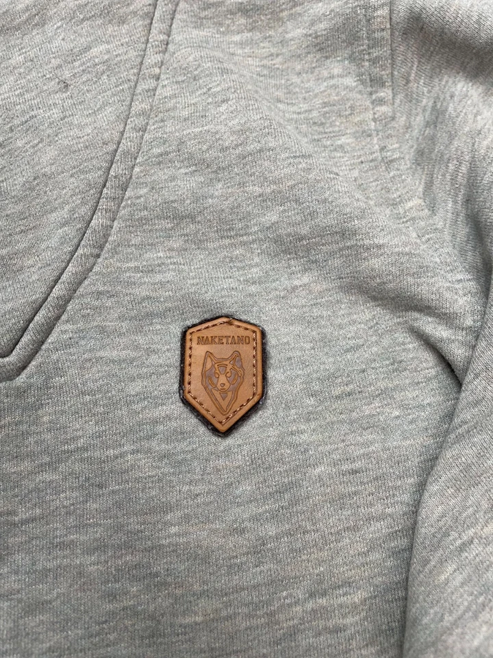 Sudadera Pullover Naketano Para Hombre Gris Verde Cuello Alto Talla XL Foto 3 de 4