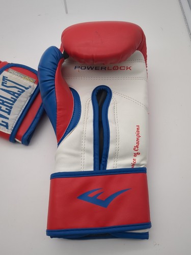 Gants De Boxe Everlast Powerlock 16 Oz Blanc - Occasion En Bon état - Parfaits Pour L'entraînement