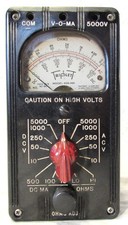 Vtg Triplett MultiMeter Volts Ohms Mili-Ampheres VOM 666-HH Bakelite 1940s Works