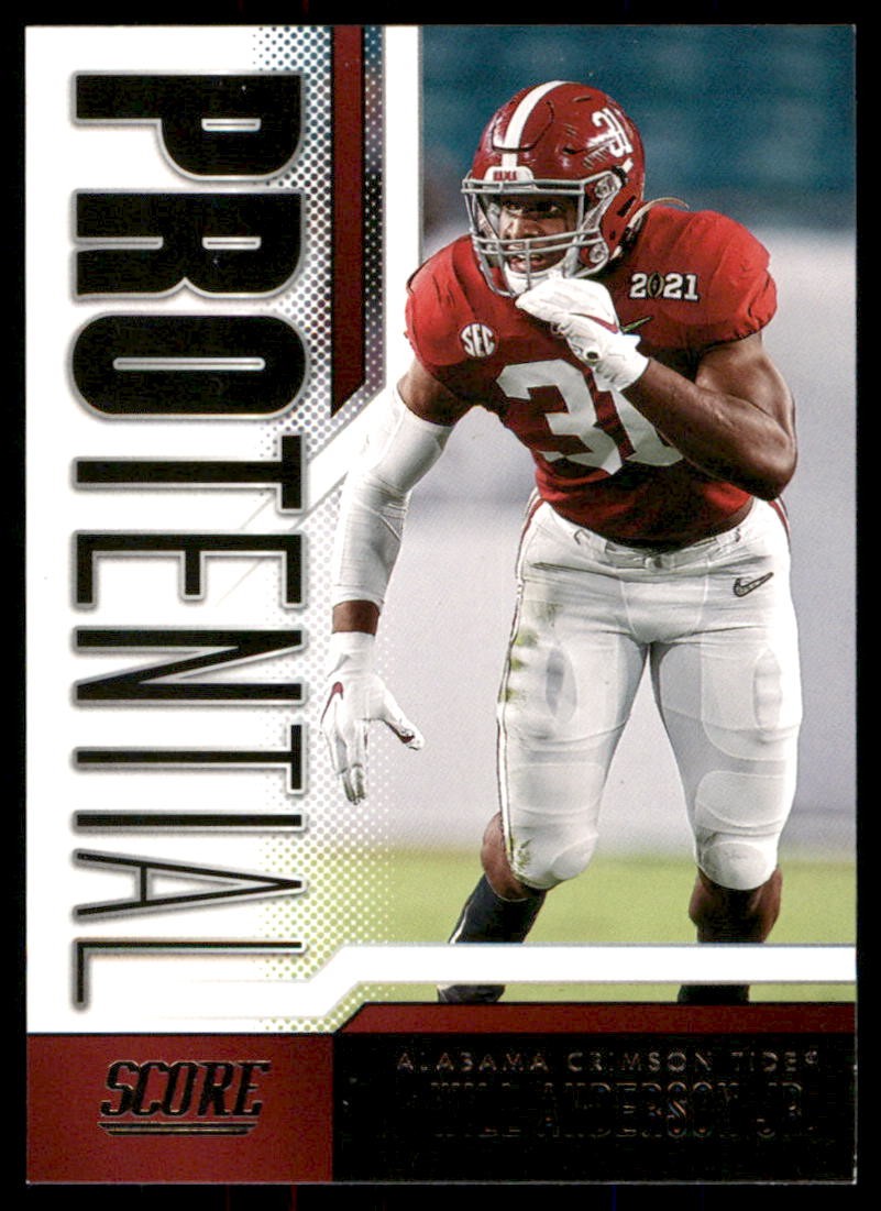 Will Anderson Panini Score Protential #13 Red