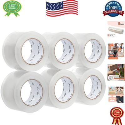 Versatile Clear Packing Tape - 6 Rolls, 1.88  Wide, Heavy Duty for Moving