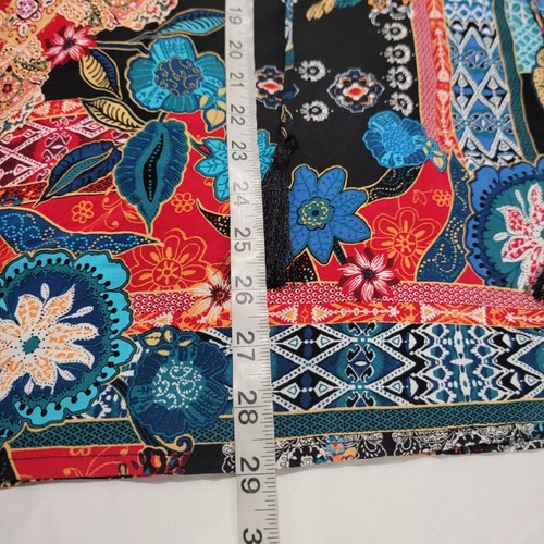 Womens Top Size XXL Patchwork Floral Bohemian Indie Art To Wear Hippie - Picture 4 of 7