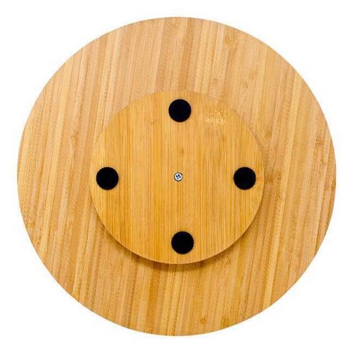 Boston Warehouse 12-Inch Lazy Susan, Bamboo Honey - Picture 3 of 3