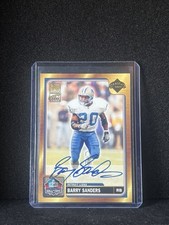 2004 Topps Barry Sanders Hall of Fame Auto #HOF-BS Lions NO AUTH STICKER