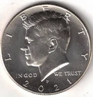 2021-P Philadelphia Brilliant Uncirculated Kennedy Half Dollar Coin!