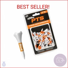 Pride PTS Plastic Golf Tees - 30 Count, 1 1/2 Inch - #1 Tee on Tour - Best for I