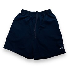 Reebok Vintage Y2K Shorts Men's Medium Navy Embroidered 