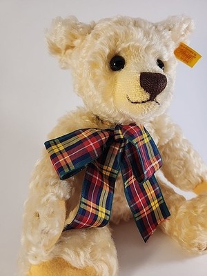 Steiff Ludwig Musical Bear 'Teddy Bears Picnic' Jointed Mohair Plaid 661686