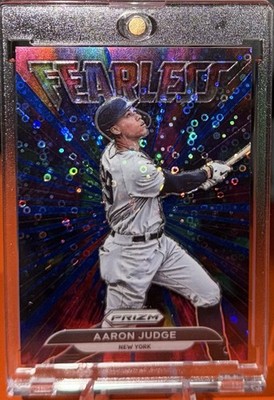 🔥Aaron Judge⭐️036/199⭐️Fearless Disco Prizm🔥Holofoil Refractor⭐️NY YANKEES🚀