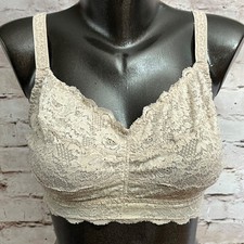 Cosabella Unlined Dentelle Lace Wireless Bralette Top Small Beige Italy-made