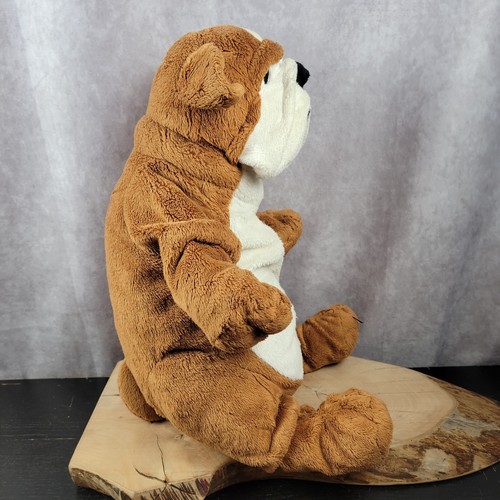 Ikea Klappar English Bulldog Plush 16” Brown White Stuffed Animal Wrinkled Dog - Picture 6 of 12