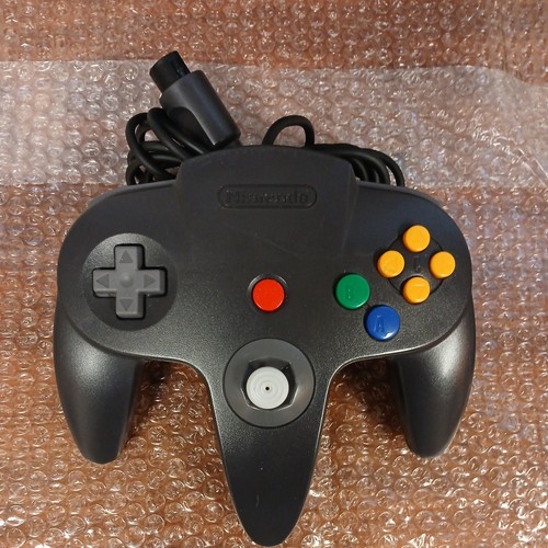 Nintendo 64 N64 Authentic Official Original OEM Controller Solid Black TESTED