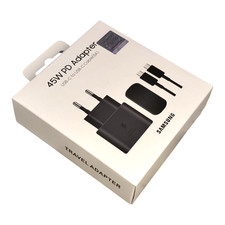 Samsung Caricabatterie Originale 45W EP‑TA845 + Cavo USB‑C Galaxy S26‑S21 Ultra