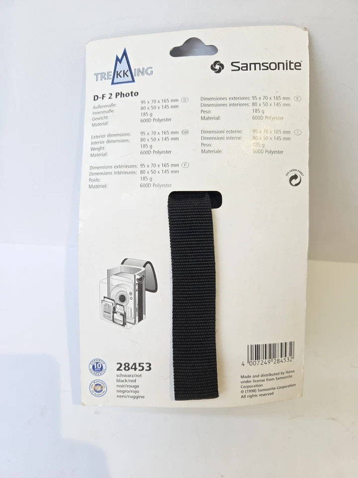 Samsonite Supertough Trekking Digital DF2 Photo Camera Bag Strap 80x50x145mm - Image 4 of 4