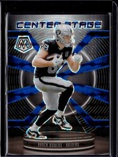 2025 Panini Mosaic #24 Brock Bowers Center Stage Mosaic Blue #/99