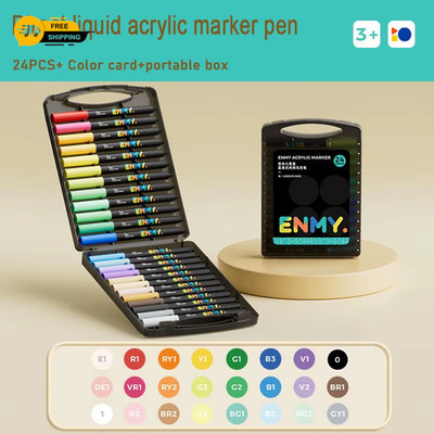 Acrylfarbe Marker Stift weicher Kopf direkt flüssig Graffiti Malerei schnelltrocknend Schwein