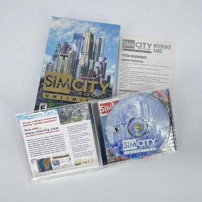 Maxis SimCity 3000 Unlimited Big Box PC Game CD-ROM+Key EA 2000 For Windows