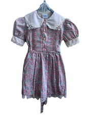 Union Made vintage ILGWU Bonnie Jean girls floral Dress Size 5