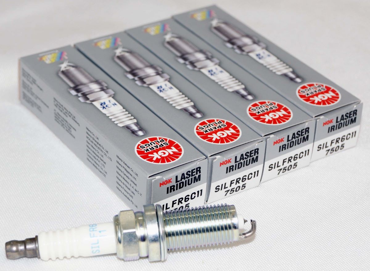 4 Pack Genuine NGK 7505 Laser Iridium Spark Plugs SILFR6C11 for 10-19 Subarus