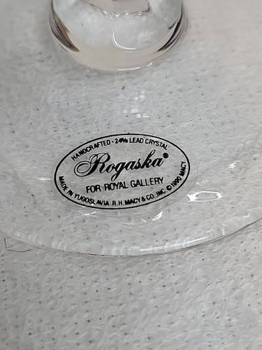 PATTERN:Gallia By Rogaska Crystal 2 CHAMPAGNE/Tall Sherbet 7”Tall - Picture 4 of 13